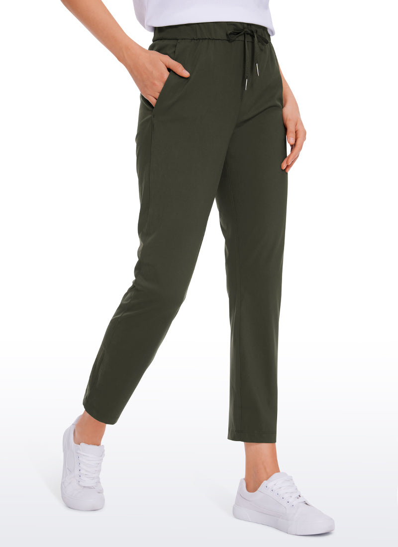 Pantalon 7/8 extensible avec cordon de serrage et poches 27''