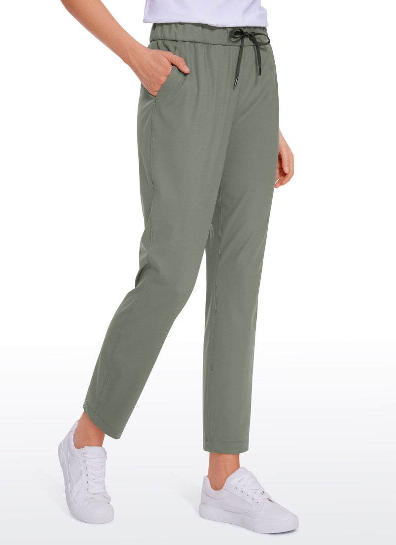 Pantalon 7/8 extensible avec cordon de serrage et poches 27''