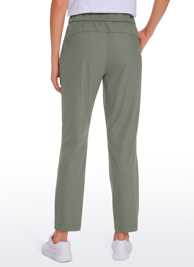 Pantalon 7/8 extensible avec cordon de serrage et poches 27''