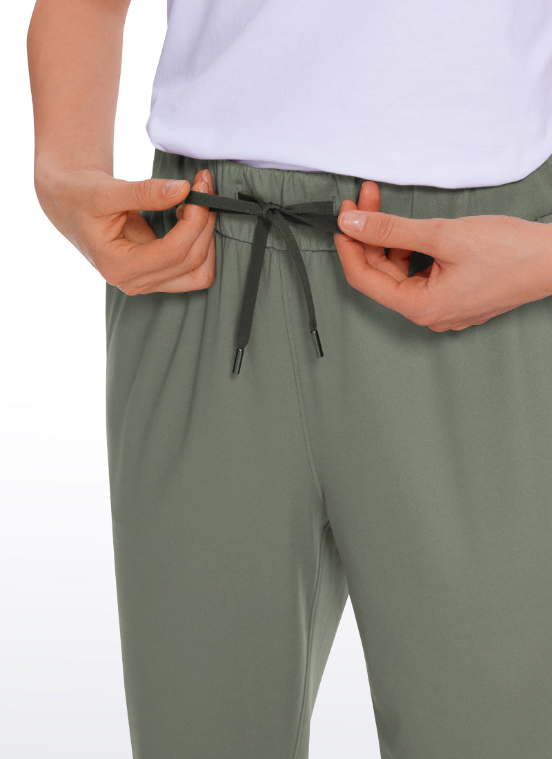 Pantalon 7/8 extensible avec cordon de serrage et poches 27''