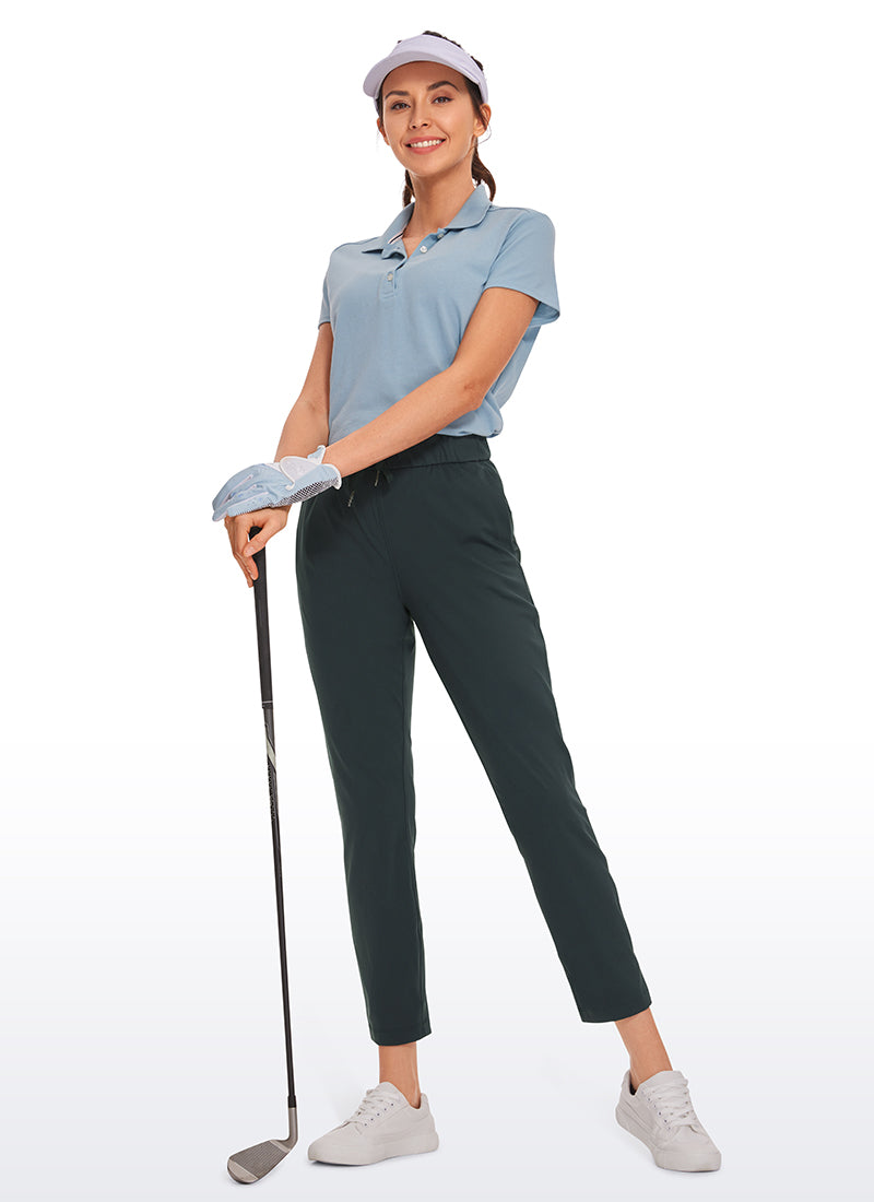 Pantalon 7/8 extensible avec cordon de serrage et poches 27''