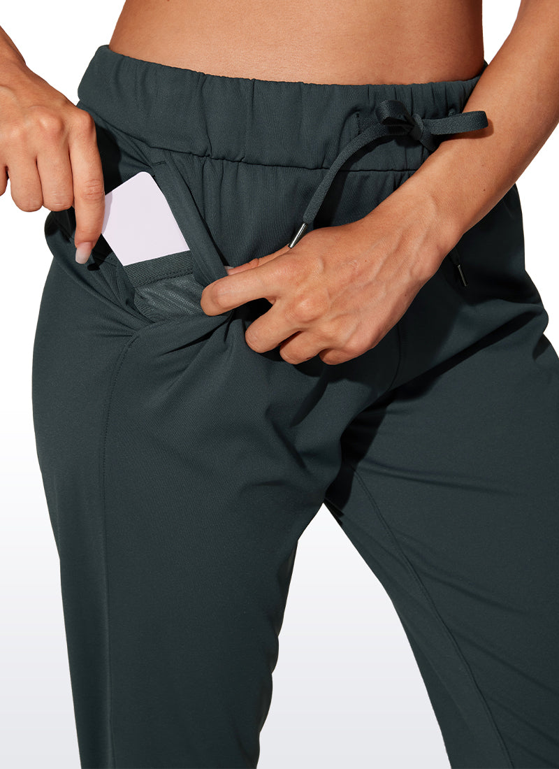 Stretch-Jogginghose mit Kordelzug und Taschen, 27''