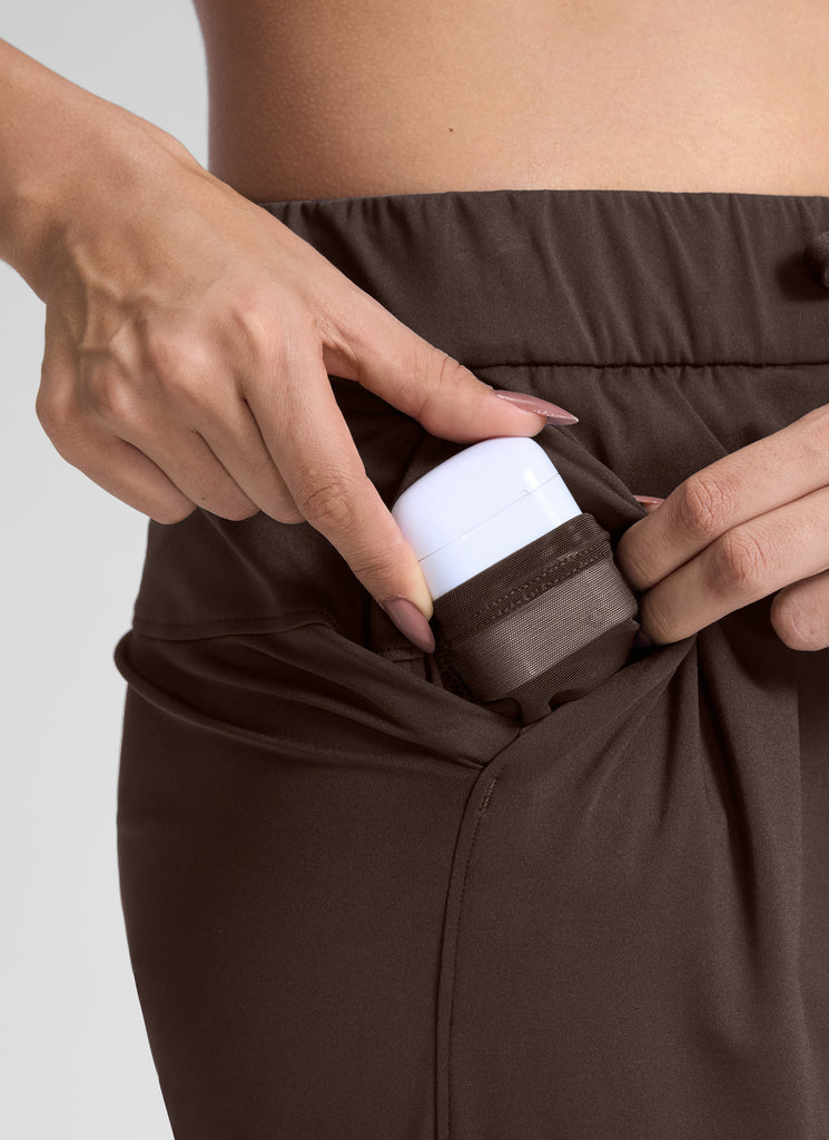 CRZ YOGA Women's Travel Slim Fit Stretch Drawstring Jogger 27'' Universe Blue