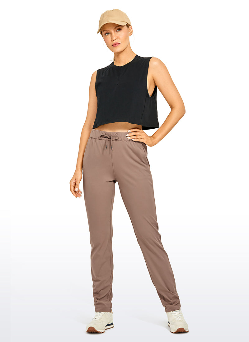 Pantalon long extensible avec cordon de serrage et poches 31''