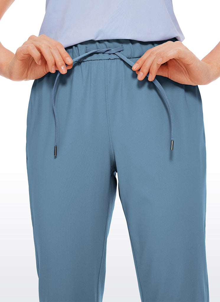 CRZ YOGA Women's Travel Slim Fit Stretch On the Travel Pants 29'' Green Ash