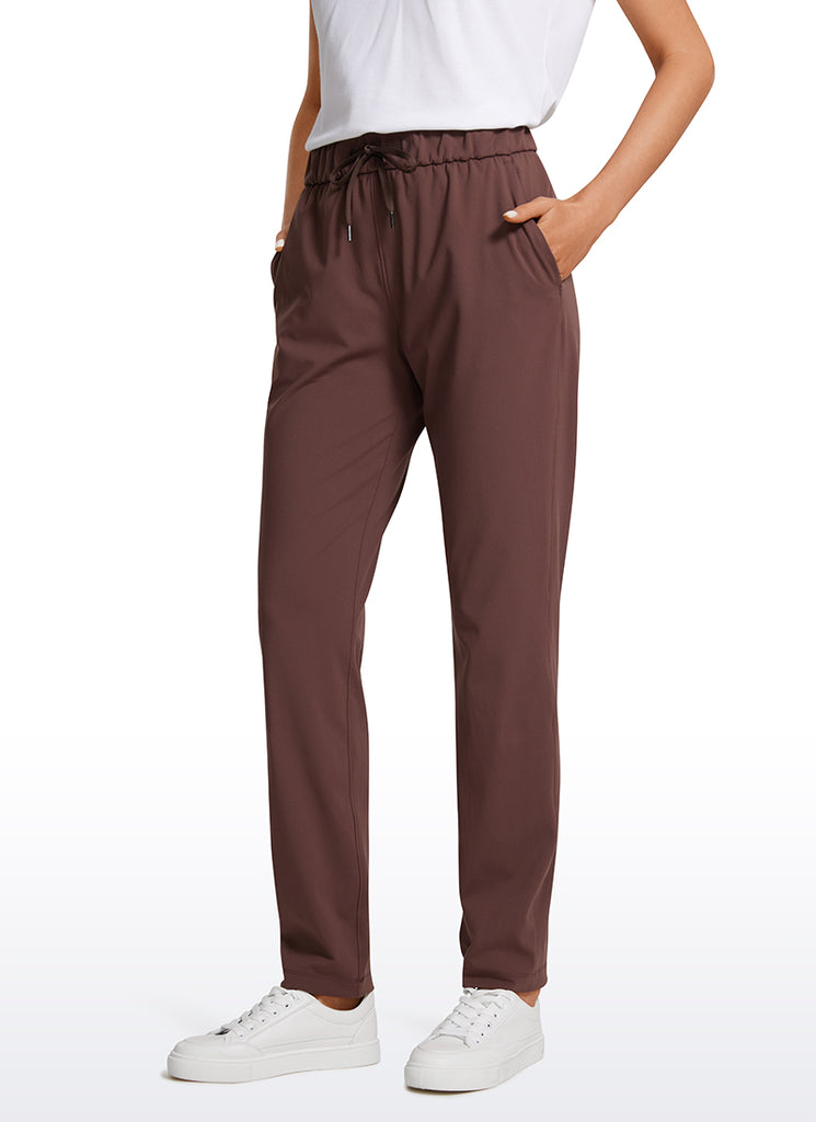 CRZ YOGA Women's Travel Slim Fit Stretch On the Travel Pants 29'' Melanite