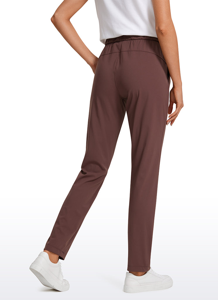 CRZ YOGA Women's Travel Slim Fit Stretch On the Travel Pants 29'' Melanite