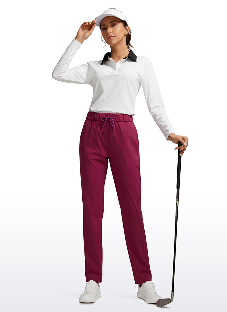 CRZ YOGA Women's Travel Slim Fit Stretch On the Travel Pants 29'' Melanite