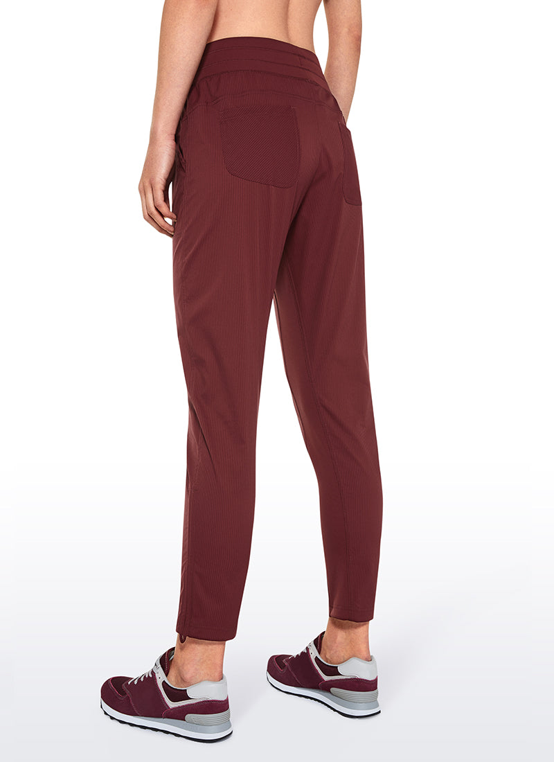 Striped Pants with Pockets 27''- Cinched Leg