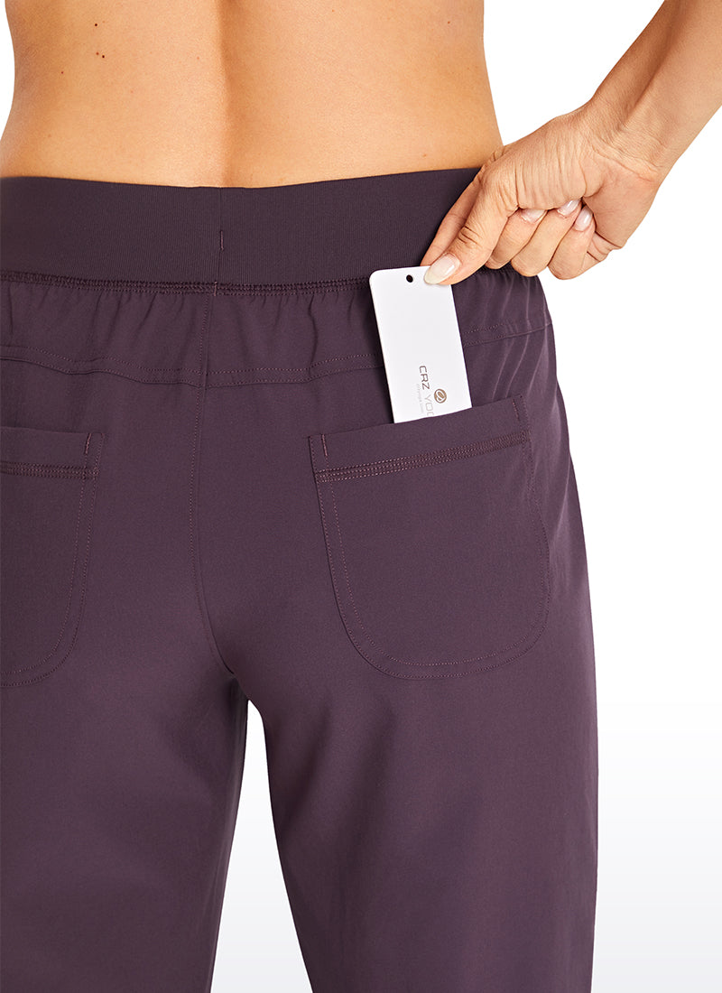 Feathery-Fit Drawstring Pocket Jogger 28''