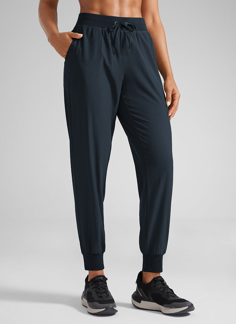 CRZ YOGA Women's Train Loose Fit Feathery-Fit Drawstring Jogger 28'' Ink Blue