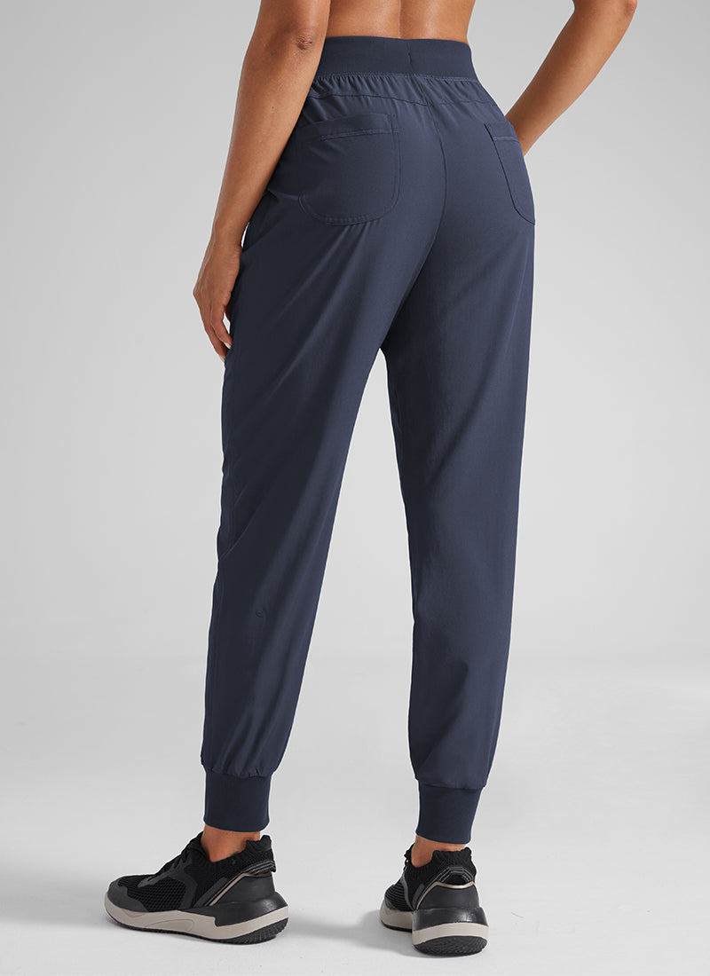 CRZ YOGA Women's Train Loose Fit Feathery-Fit Drawstring Jogger 28'' Navy