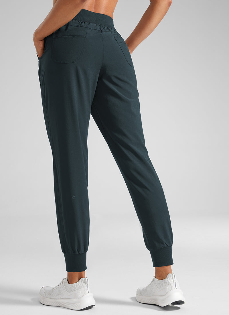 CRZ YOGA Women's Train Loose Fit Feathery-Fit Drawstring Jogger 28'' Melanite