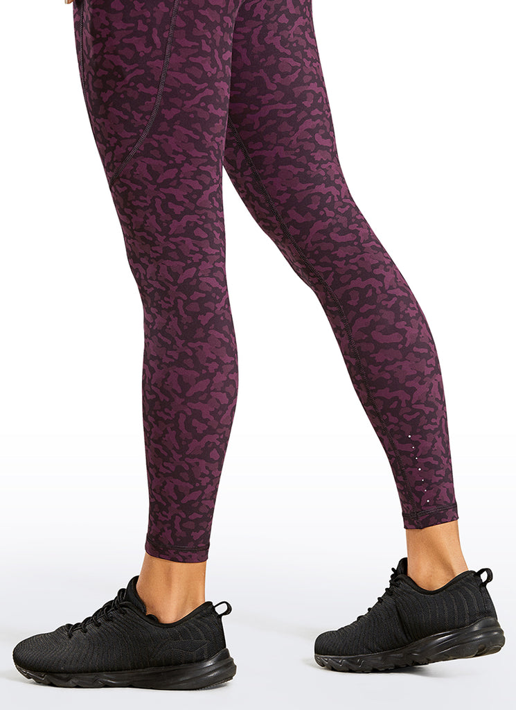 CRZ YOGA Women's Yoga Train High Rise Nakedfeel Pocket Leggings 25'' Leopard print 6