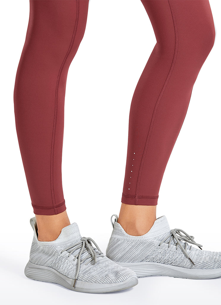 CRZ YOGA Women's Yoga Train High Rise Nakedfeel Pocket Leggings 25'' Savannah