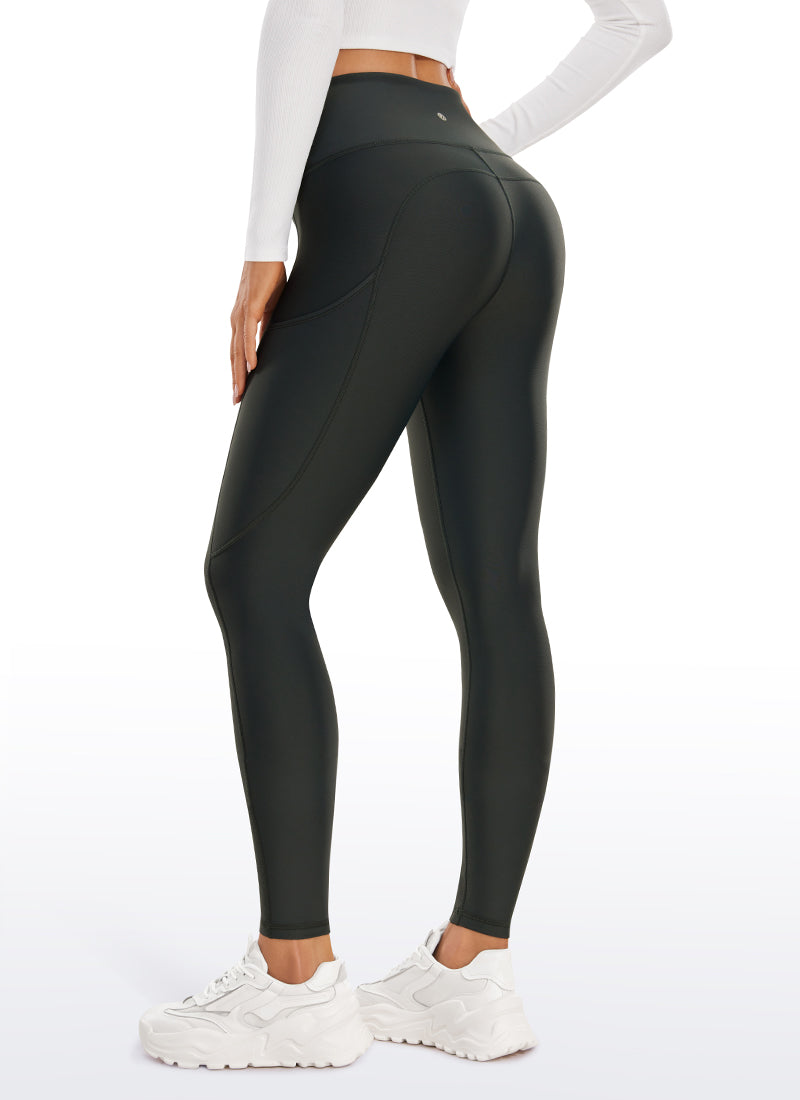 Thermal Fleece Lined Pocket Leggings 28''