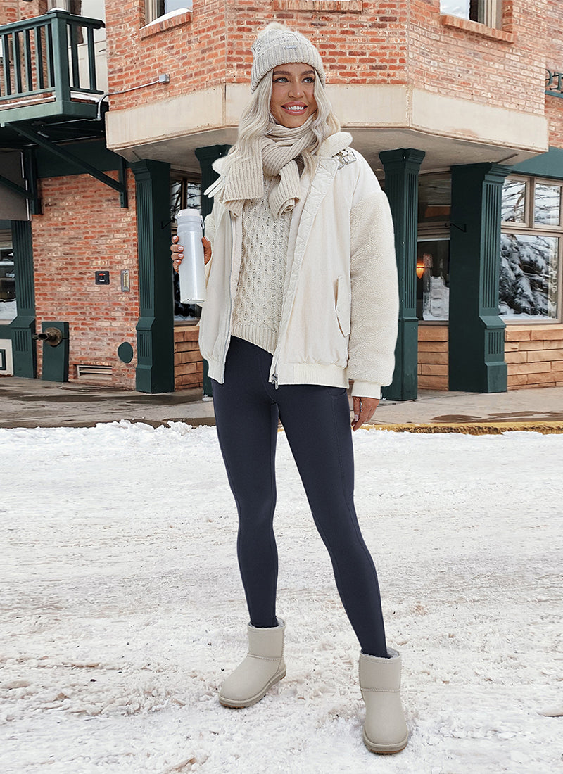 Thermal Fleece Lined Pocket Legging 28''