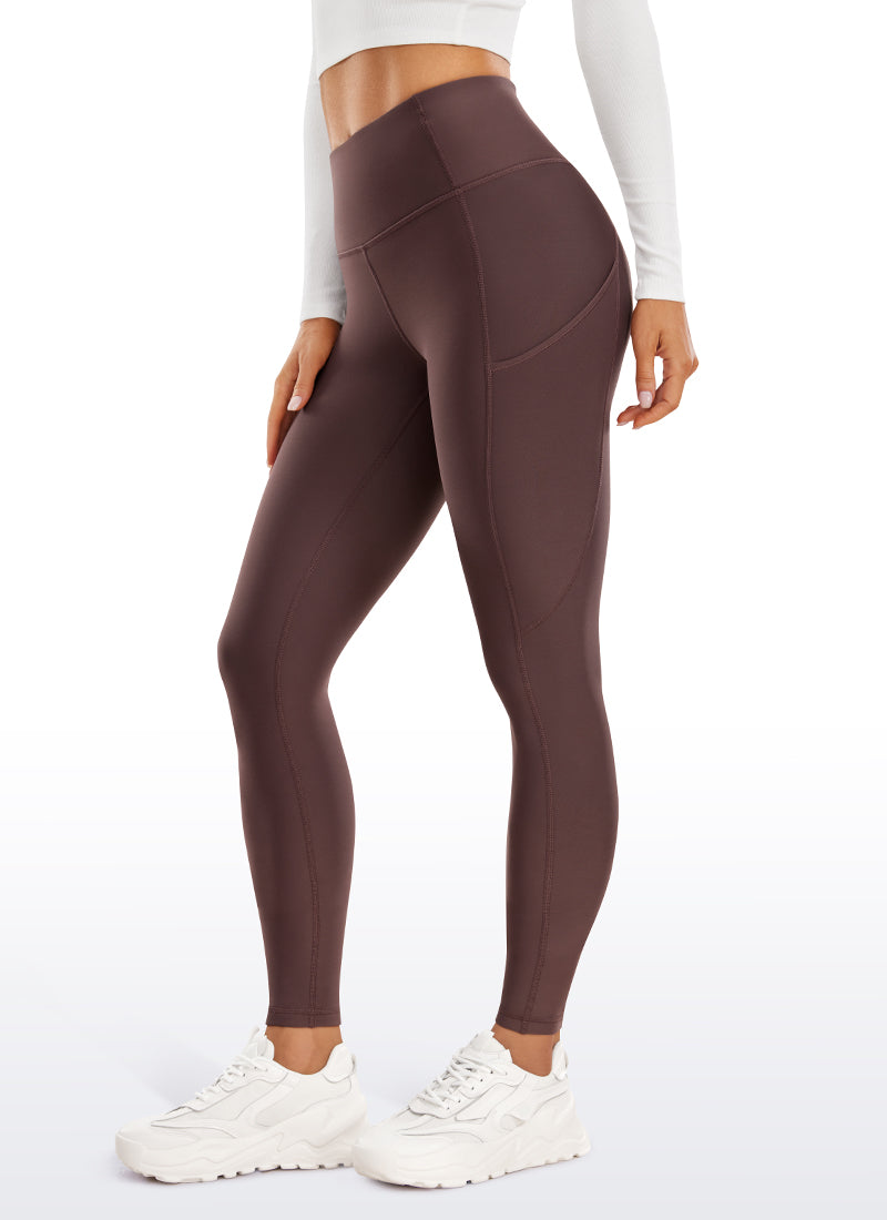 Thermal Fleece Lined Pocket Leggings 28''