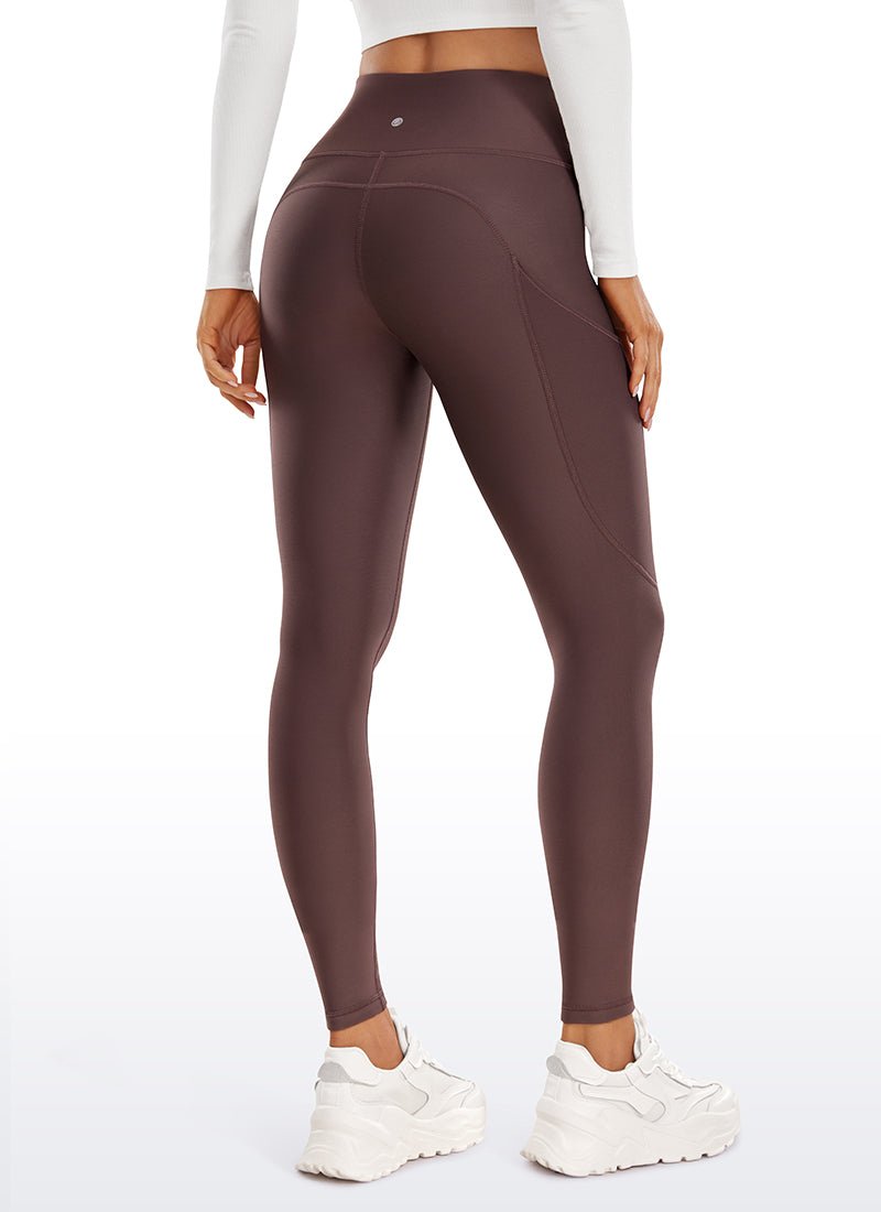 Thermal Fleece Lined Pocket Leggings 28''