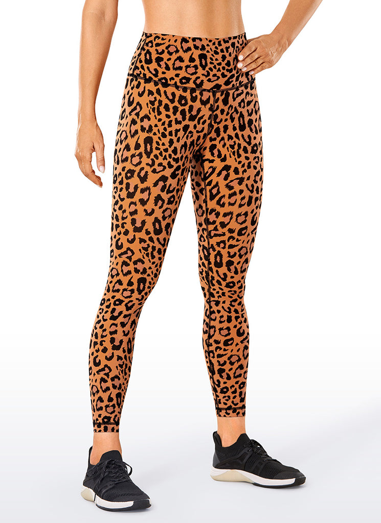 CRZ YOGA Women's Train High Rise Hugged Feel Compression Leggings 25'' Leopard-print 2