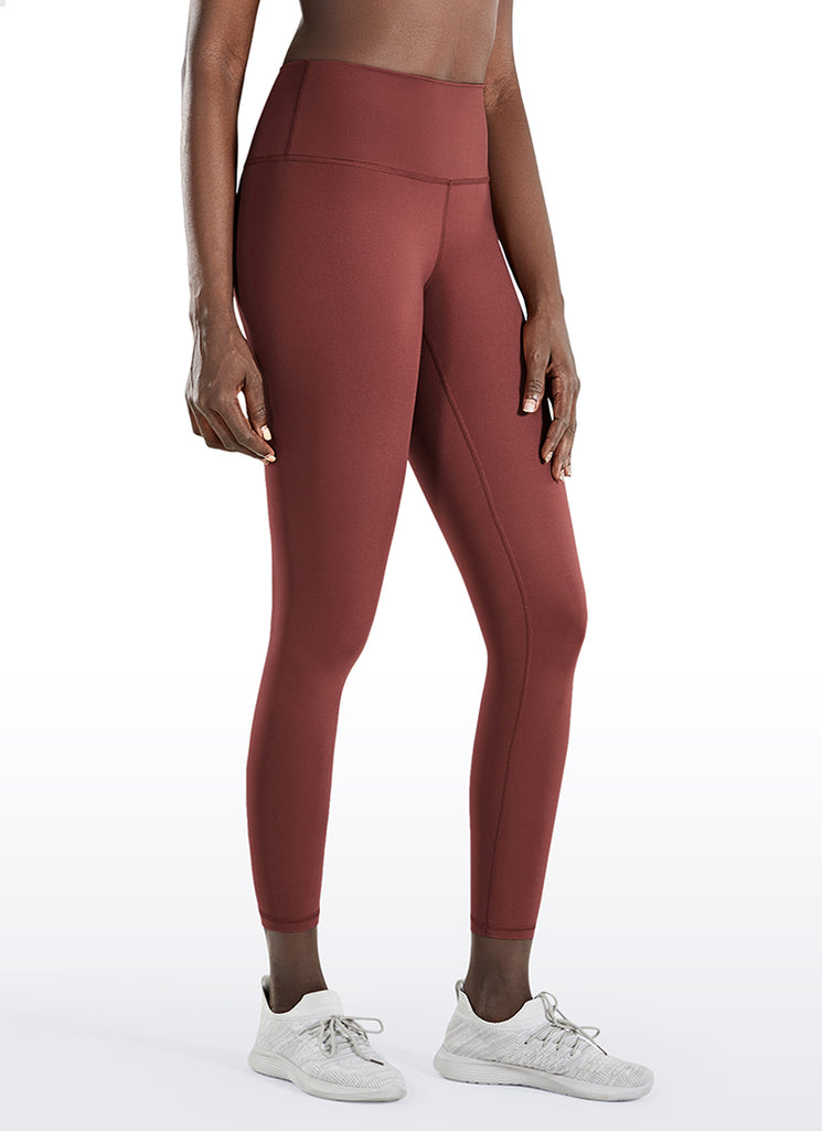 CRZ YOGA Women's Train High Rise Hugged Feel Compression Leggings 25'' Melanite