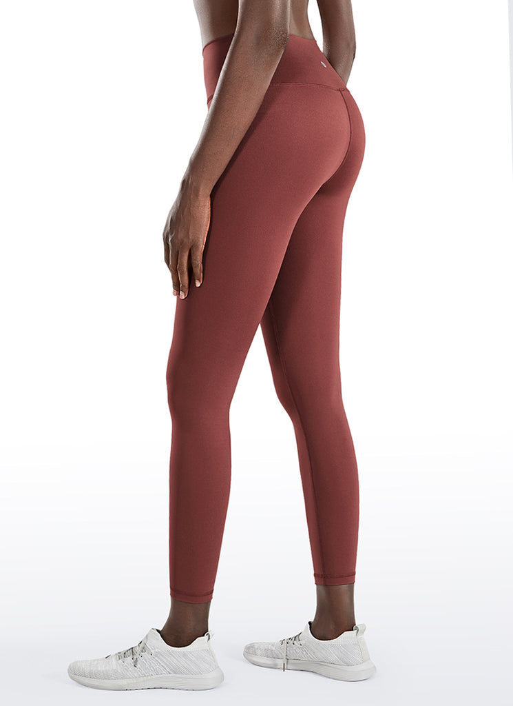 CRZ YOGA Women's Train High Rise Hugged Feel Compression Leggings 25'' Melanite