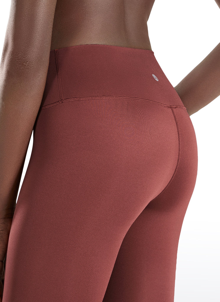 CRZ YOGA Women's Train High Rise Hugged Feel Compression Leggings 25'' Melanite