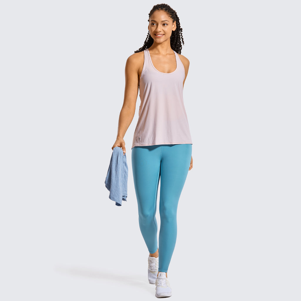 CRZ YOGA Women's Train High Rise Hugged Feel Compression Leggings 25'' Savannah