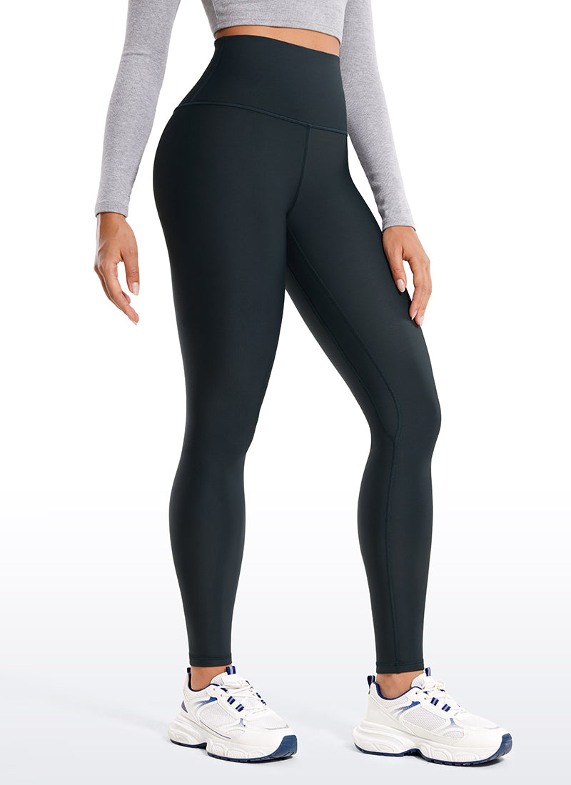 Legging doublé en molleton thermique 28 '' - Ceinture sans couture