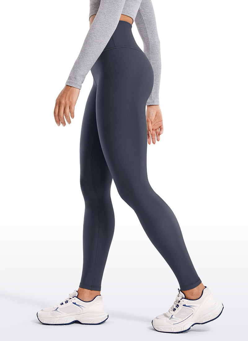 Legging doublé en molleton thermique 28 '' - Ceinture sans couture