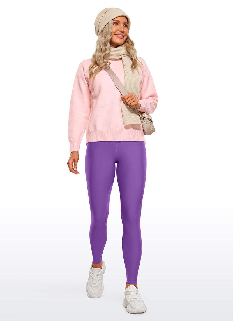 Leggings doublés en polaire thermique 28''