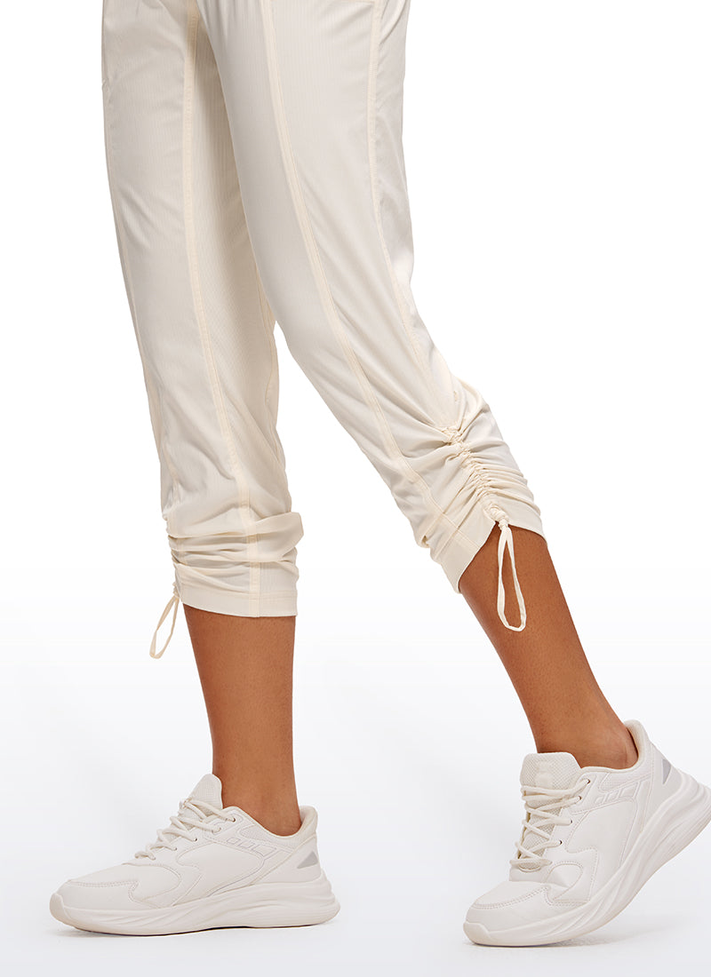 Striped Pants with Pockets 25''- Cinched Leg