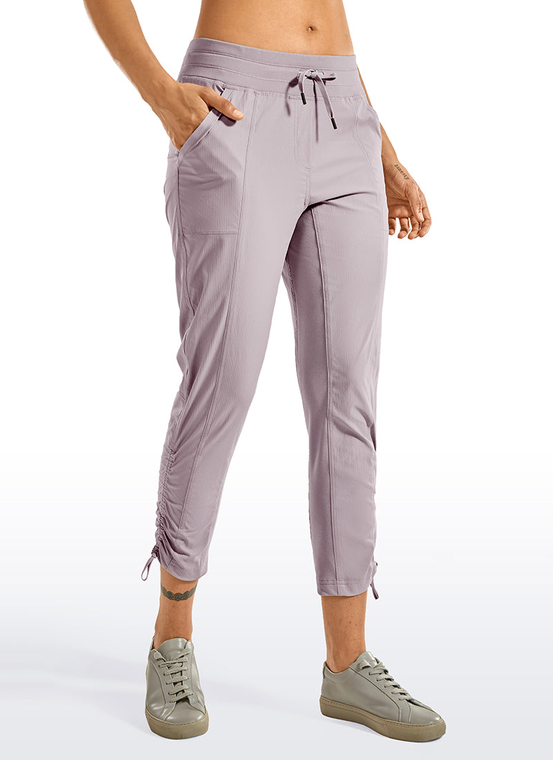 Striped Pants with Pockets 25''- Cinched Leg