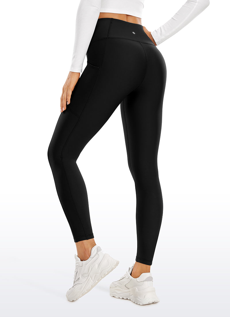 Leggings de poche doublé en molleton thermique 25 ''