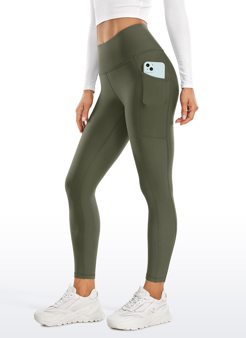 Leggings de poche doublé en molleton thermique 25 ''