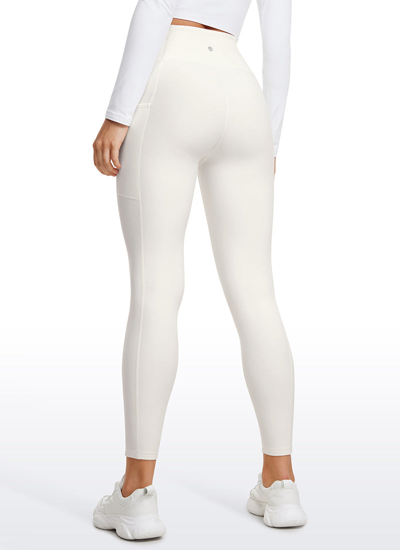 Leggings de poche doublé en molleton thermique 25 ''