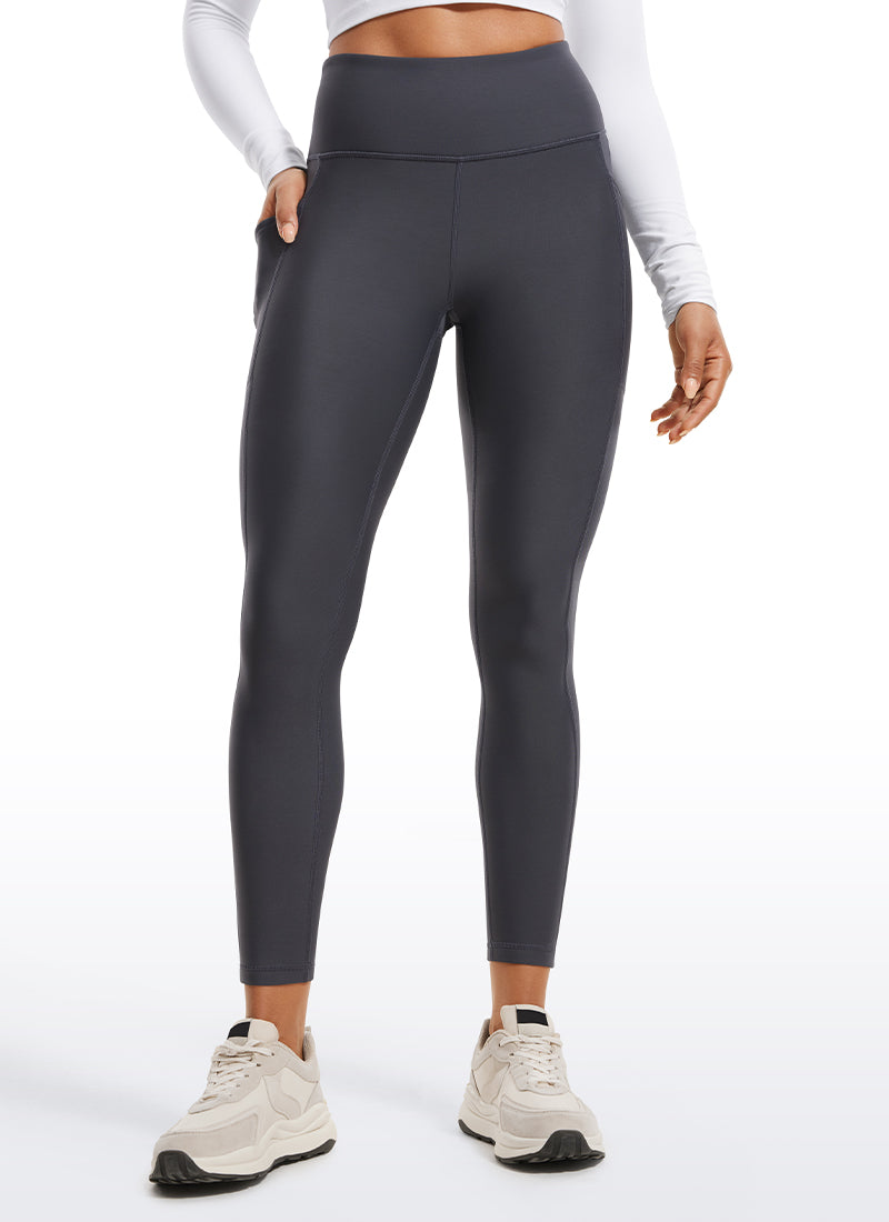 Leggings de poche doublé en molleton thermique 25 ''