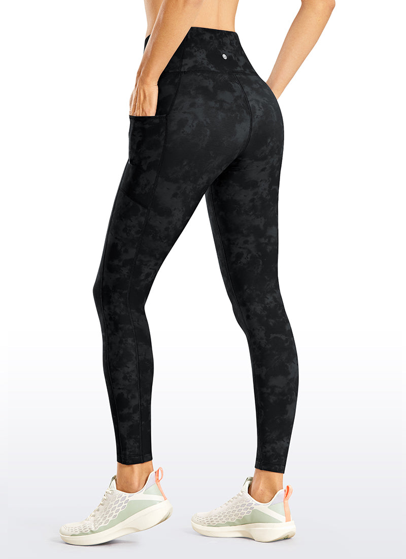 Leggings de poche doublé en molleton thermique 25 ''