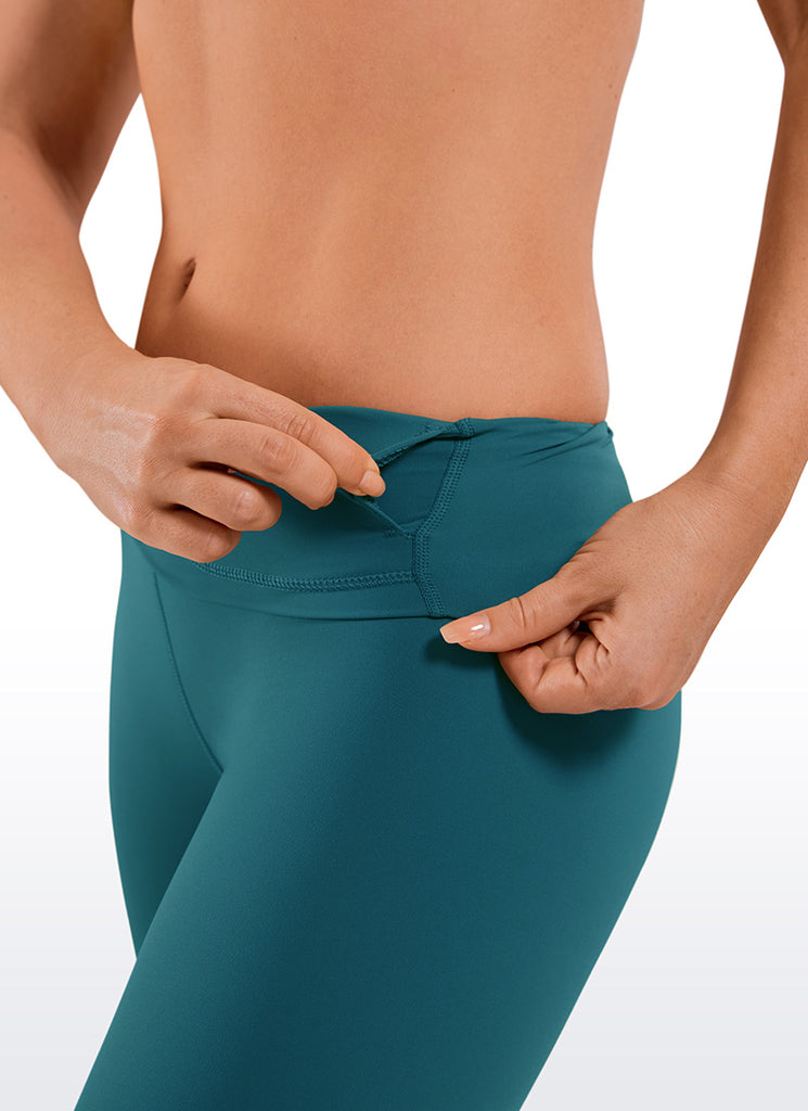 CRZ YOGA Women's Yoga High Rise Biker Shorts Nakedfeel Shorts 8'' Taupe