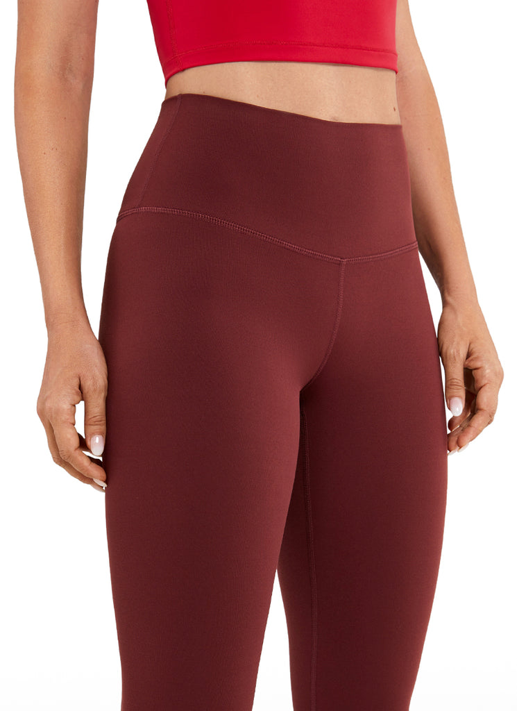 CRZ YOGA Women's Yoga Lounge High Rise Butterluxe Yoga Leggings 25'' Noctilucence Red