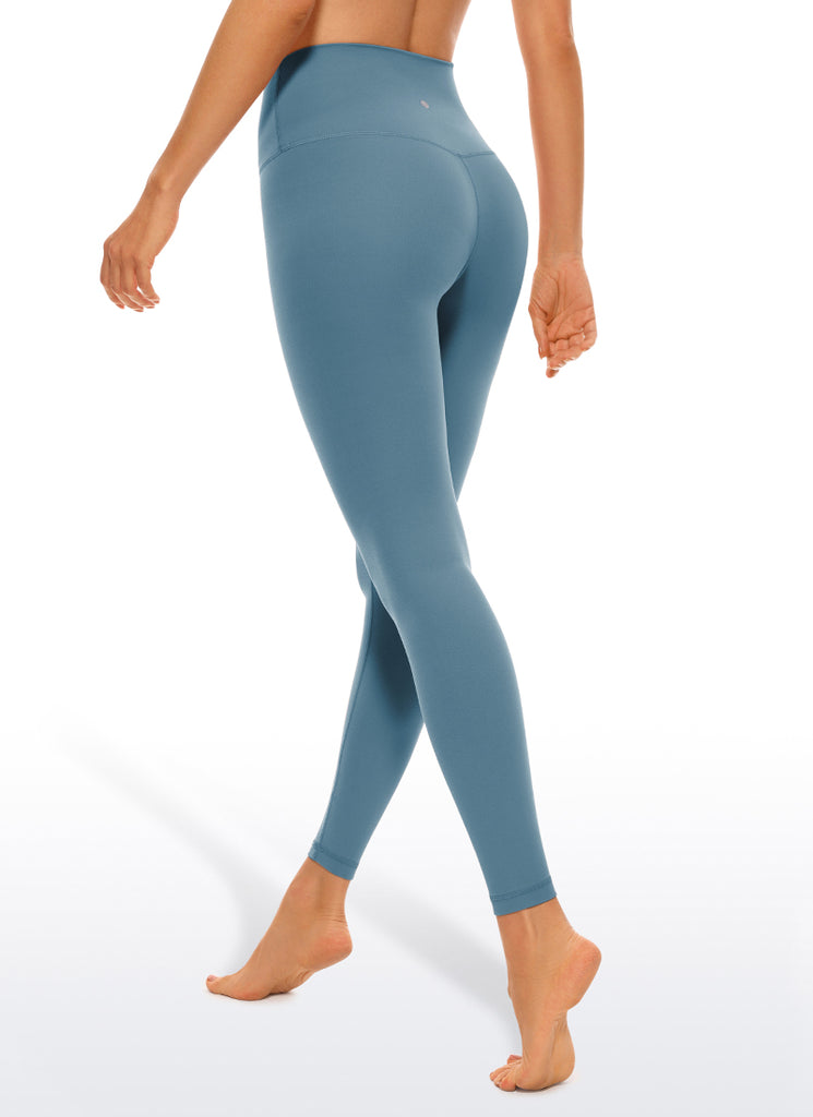 CRZ YOGA Women's Yoga Lounge High Rise Butterluxe Yoga Leggings 25'' Blue Ashes
