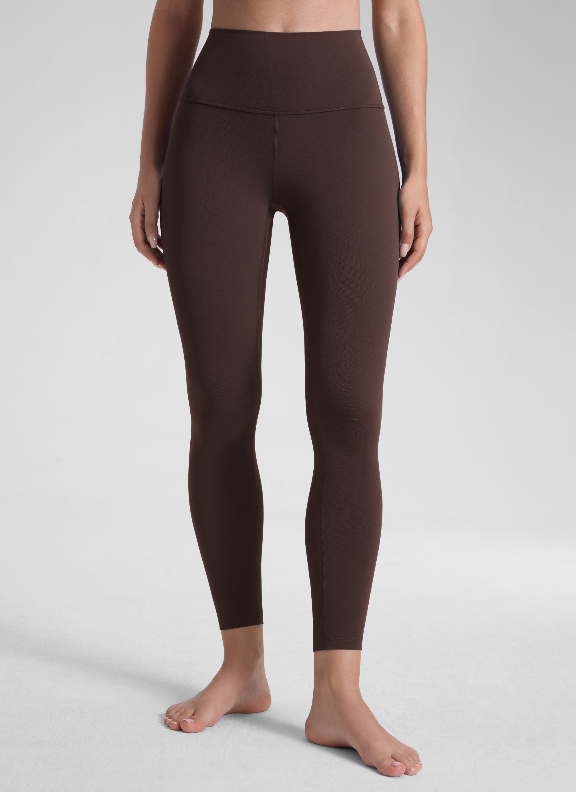CRZ YOGA Women's Yoga Lounge High Rise Butterluxe Yoga Leggings 25'' Hot Fudge Brown