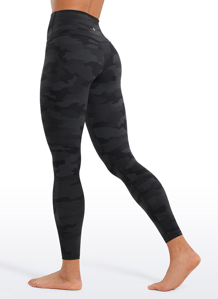 CRZ YOGA Women's Yoga Lounge High Rise Butterluxe Yoga Leggings 25'' Dark Grey Camouflage 2