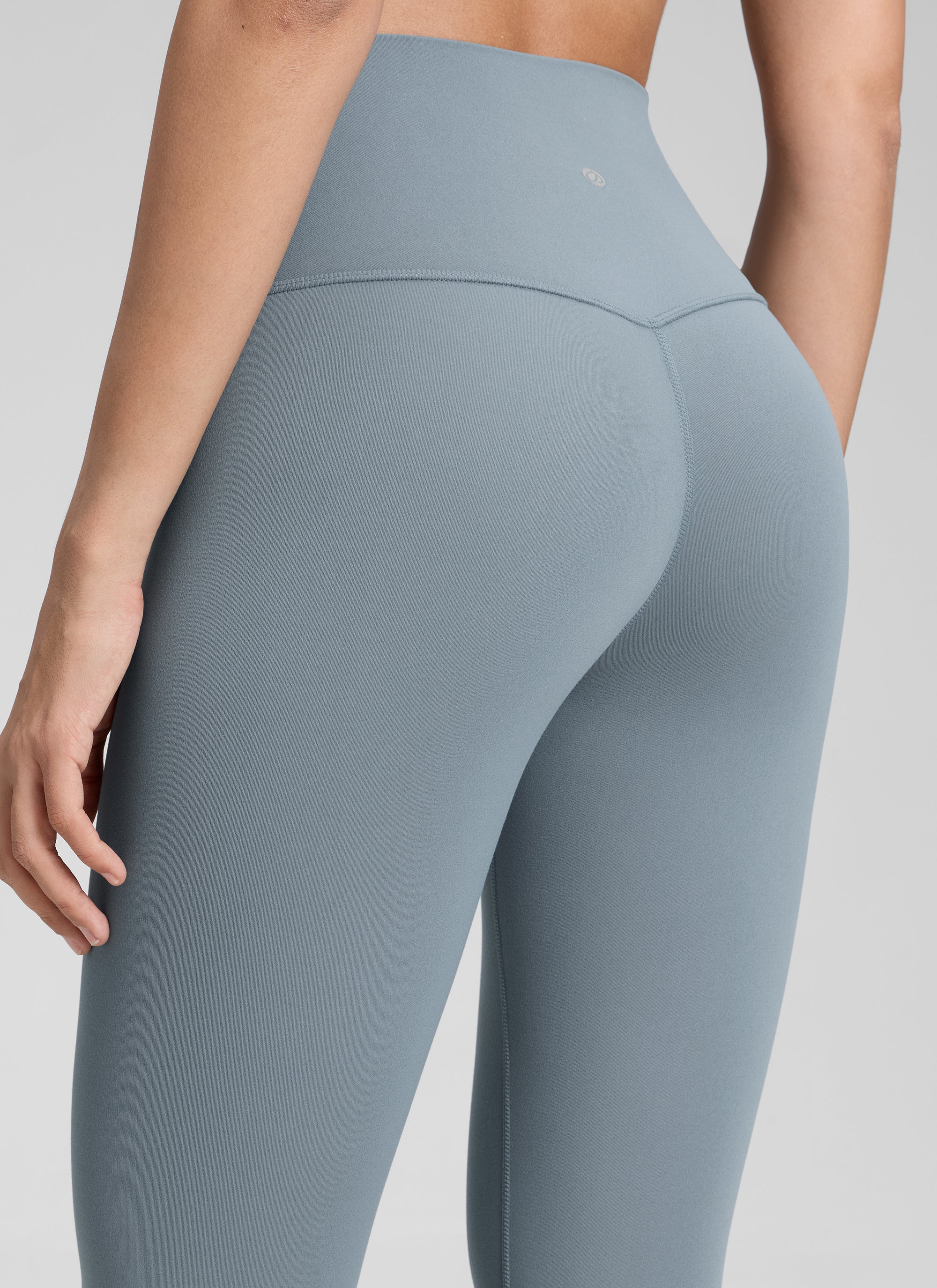 CRZ YOGA נשים טייץ יוגה Butterluxe בגזרה גבוהה Yoga Lounge באורך 64 ס"מ - כחול בלגי