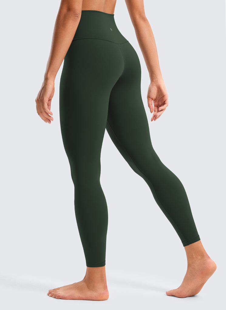 CRZ YOGA Women's Yoga Lounge High Rise Butterluxe Yoga Leggings 25'' Legend Green