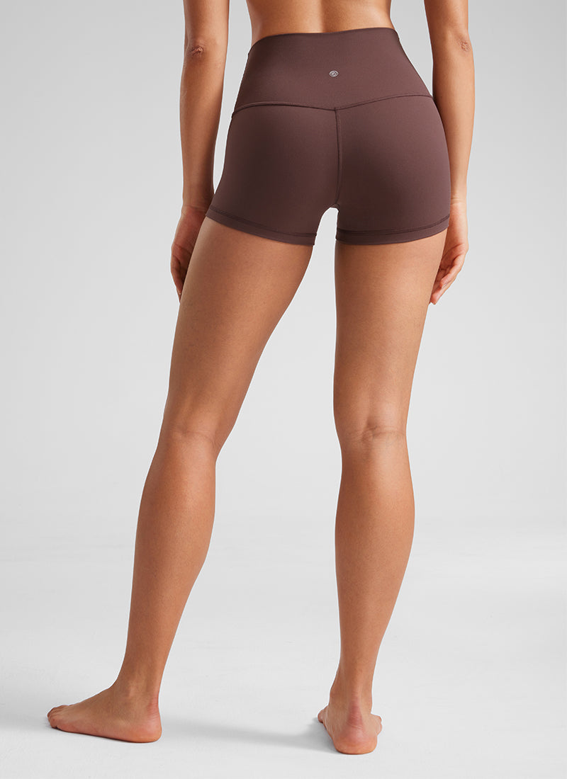 מכנסי בייקר קצרים לנשים CRZ YOGA בגזרת יוגה High Rise מחטבת Butterluxe באורך 6 ס"מ, טאופ