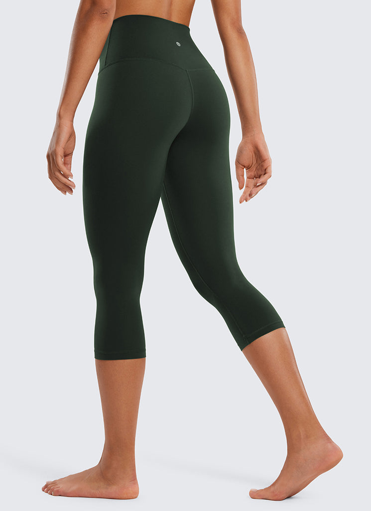 CRZ YOGA Women's Yoga Lounge High Rise Butterluxe Yoga Leggings 19'' Legend Green