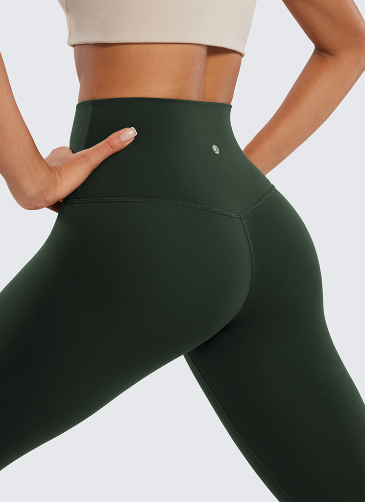 CRZ YOGA Women's Yoga Lounge High Rise Butterluxe Yoga Leggings 19'' Legend Green