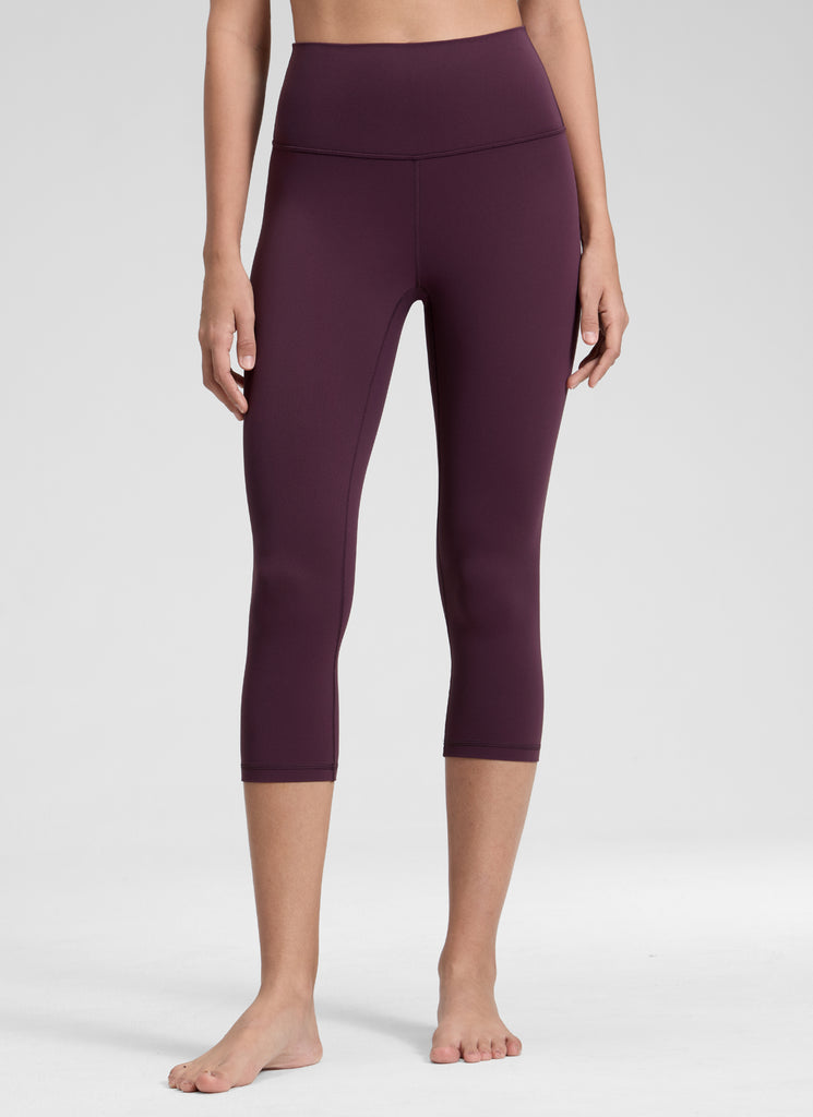 CRZ YOGA Women's Yoga Lounge High Rise Butterluxe Yoga Leggings 19'' Deep Purple