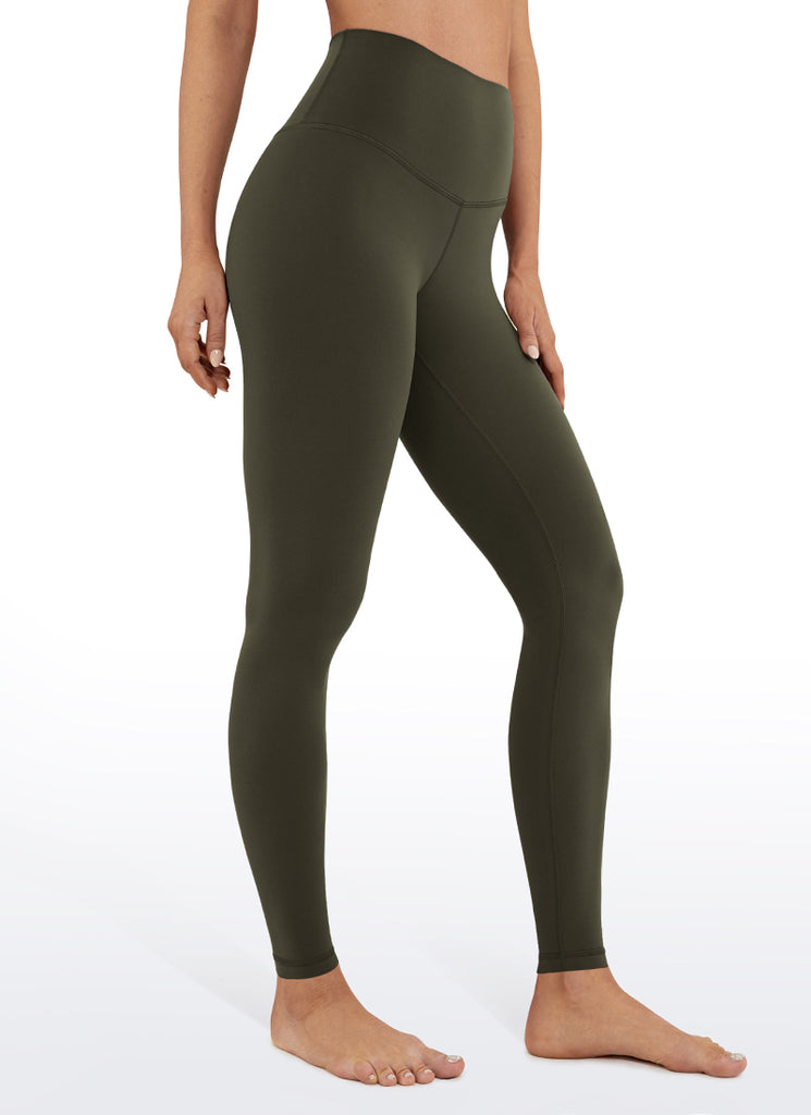 CRZ YOGA Women's Yoga High Rise Butterluxe Ankle Leggings 26.5'' Olive Green
